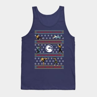 Finish Him! Finish Him! Finish Him! - Mortal Kombat Ugly Sweater, Christmas Sweater & Holiday Sweater Tank Top